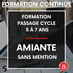 Amiante sans mention 5 à 7 ans